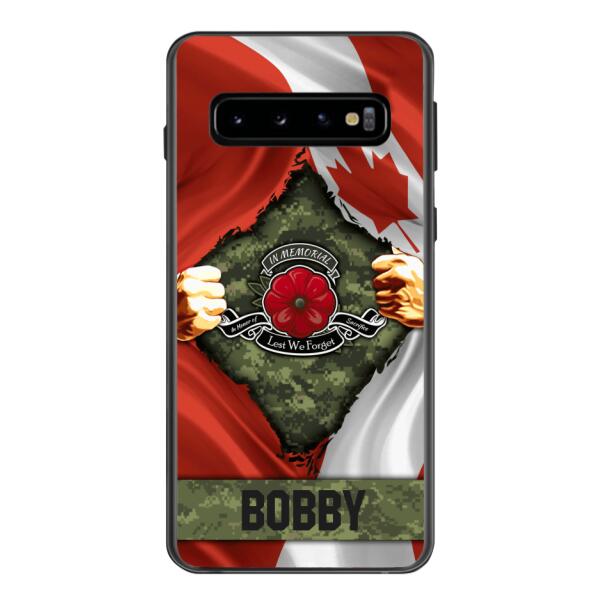 Personalized Canadian Soldier Phone Case OCT-DT21