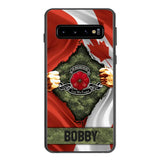 Personalized Canadian Soldier Phone Case OCT-DT21