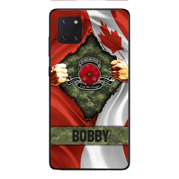 Personalized Canadian Soldier Phone Case OCT-DT21