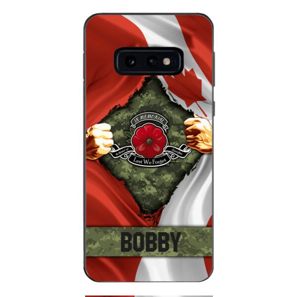 Personalized Canadian Soldier Phone Case OCT-DT21