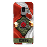 Personalized Canadian Soldier Phone Case OCT-DT21