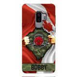 Personalized Canadian Soldier Phone Case OCT-DT21