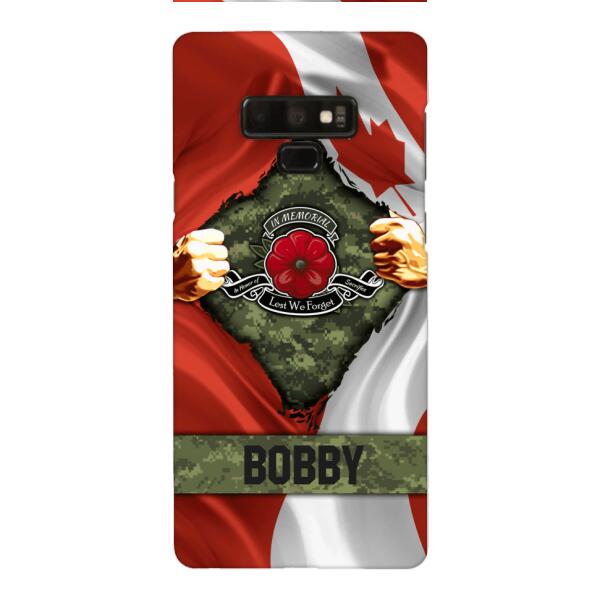 Personalized Canadian Soldier Phone Case OCT-DT21