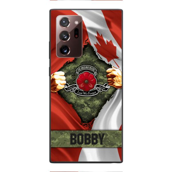 Personalized Canadian Soldier Phone Case OCT-DT21