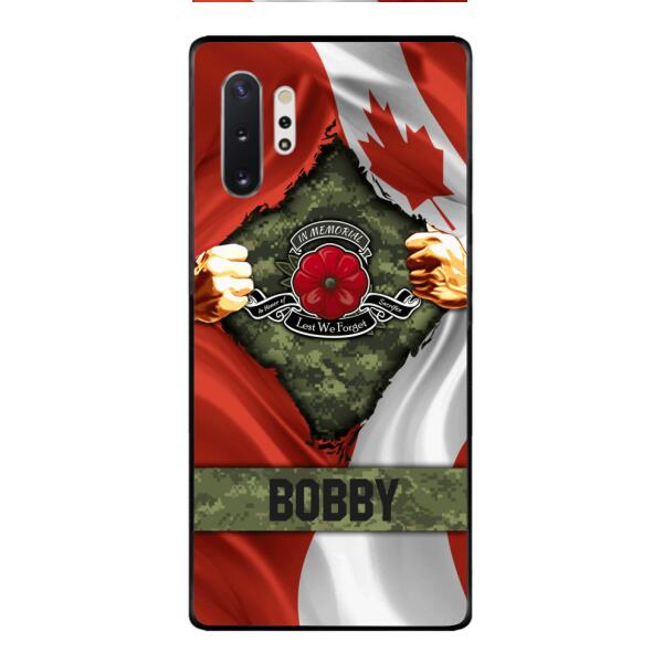 Personalized Canadian Soldier Phone Case OCT-DT21