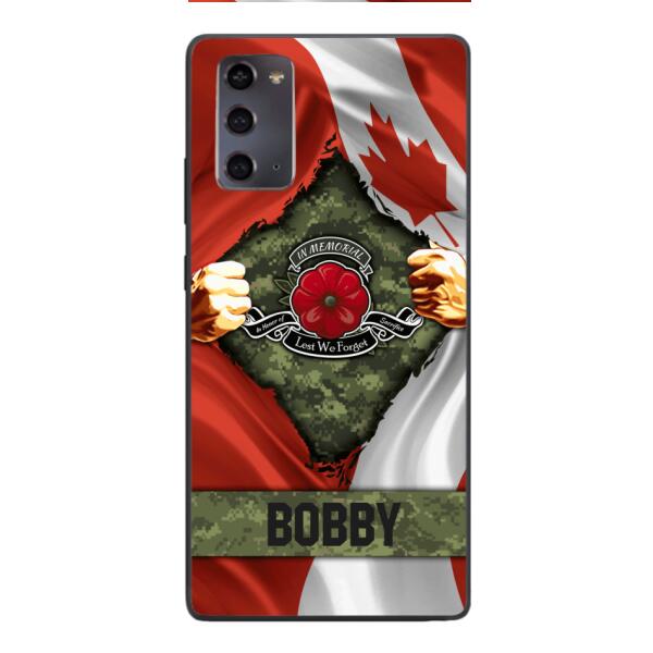 Personalized Canadian Soldier Phone Case OCT-DT21