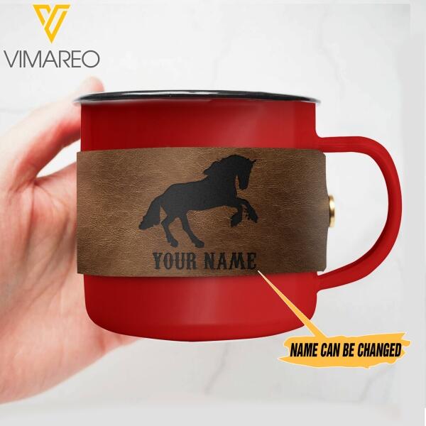 PERSONALIZED Horse Steel Mug 3D PRINTED OCT-MQ22