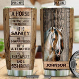 PERSONALIZED HORSE TUMBLER TNMA2210