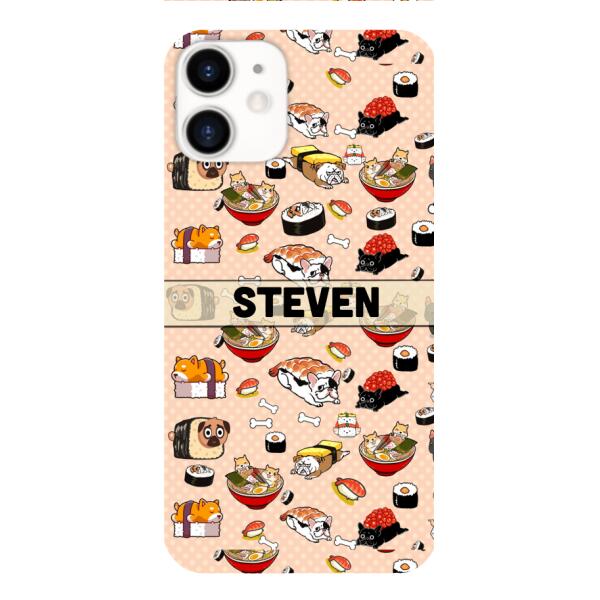 PERSONALIZED DOG SUSHI PHONECASE MTMA2610