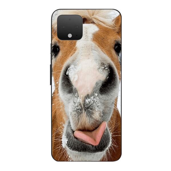 PERSONALIZED FUNNY HORSE PHONECASE QTVQ0111