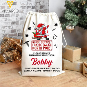 Personalized Welder Drawstring Santa Sacks Bag Printed NOV-MA03