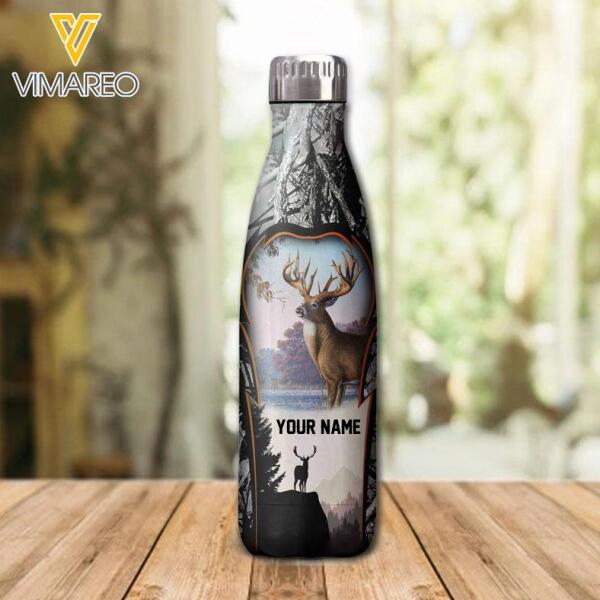 Personalized Deer Hunting Insulated Water Bottle NOV-MQ06