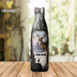 Personalized Deer Hunting Insulated Water Bottle NOV-MQ06
