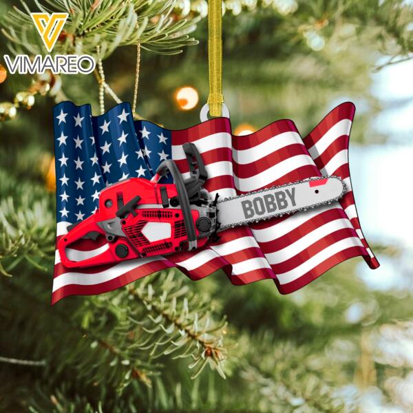 PERSONALIZED ARBORIST HANGING ORNAMENT CHRISTMAS NOV-DT24