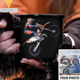 PERSONALIZED Dirt Bike PHOTO STEEL MUG 12OZ 3D PRINTED DEC-QH09
