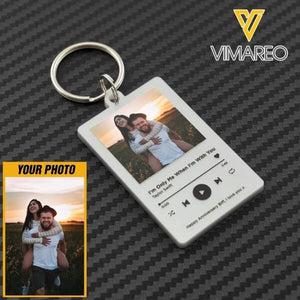 PERSONALIZED COUPLE PHOTO KEYCHAIN PRINTED DEC-DT10