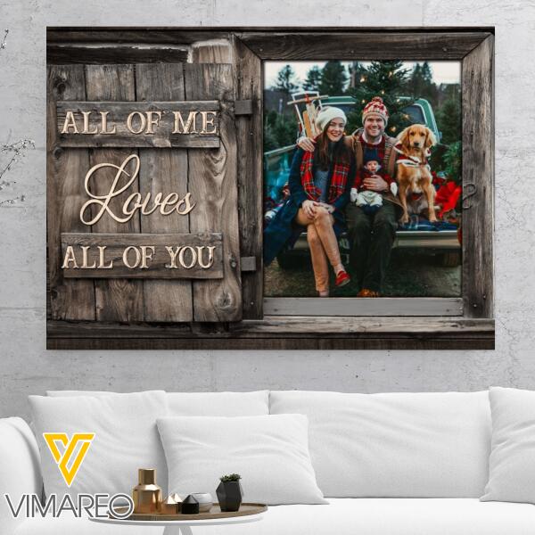 Personalized family's photo Canvas Printed QTDT1112