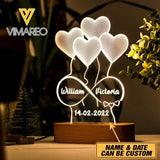 PERSONALIZED COUPLE LEDLAMP DEC-HC16