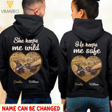 PERSONALIZED DEER COUPLE HOODIE DEC-HQ27