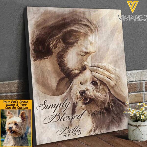 Personalized Your Pet's Photo Canvas Printed DEC-DT27