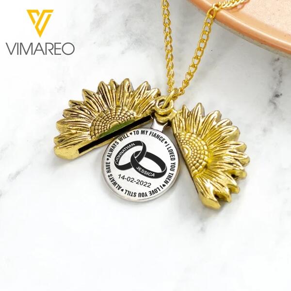 Personalized Couple Necklace Printed 22JAN-DT03