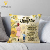 PERSONALIZED TO MY DAUGHTER SUNSHINE PILLOW PRINTED TNVQ1101