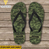 Personalized Canadian Camo Flip Flops Printed 22JAN-MQ13