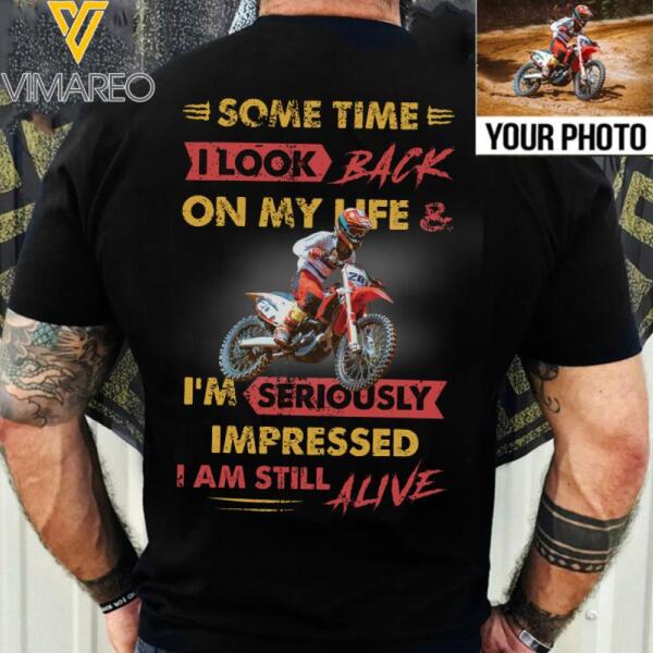 Personalized Photo Biker Tshirt Printed 22JAN-HC19