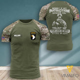 Personalized Division Camo Tshirt Printed 22JAN-HC19