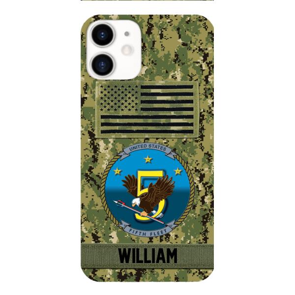 Personalized U.S Navy Veteran Camo Phone Case 22JAN-DT21