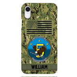 Personalized U.S Navy Veteran Camo Phone Case 22JAN-DT21