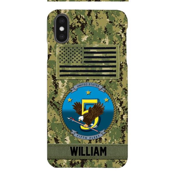 Personalized U.S Navy Veteran Camo Phone Case 22JAN-DT21