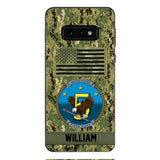 Personalized U.S Navy Veteran Camo Phone Case 22JAN-DT21