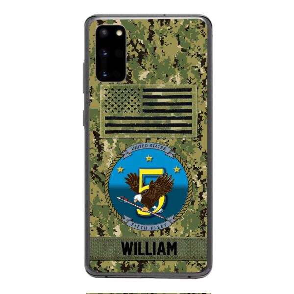 Personalized U.S Navy Veteran Camo Phone Case 22JAN-DT21