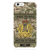 Personalized British Veterans Camo Phone Case 22JAN-LN22