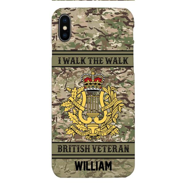Personalized British Veterans Camo Phone Case 22JAN-LN22