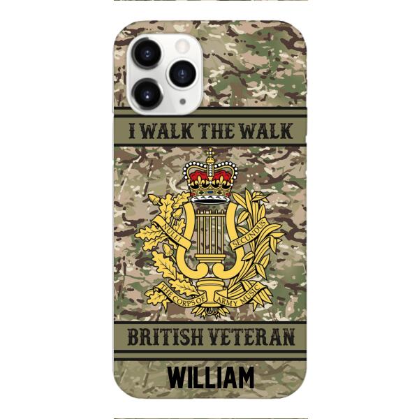 Personalized British Veterans Camo Phone Case 22JAN-LN22
