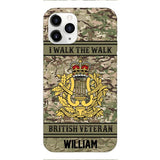 Personalized British Veterans Camo Phone Case 22JAN-LN22