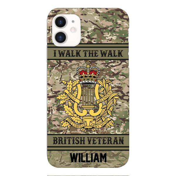 Personalized British Veterans Camo Phone Case 22JAN-LN22
