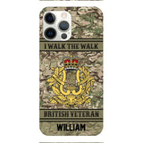 Personalized British Veterans Camo Phone Case 22JAN-LN22