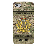 Personalized British Veterans Camo Phone Case 22JAN-LN22