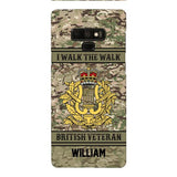 Personalized British Veterans Camo Phone Case 22JAN-LN22