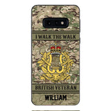 Personalized British Veterans Camo Phone Case 22JAN-LN22