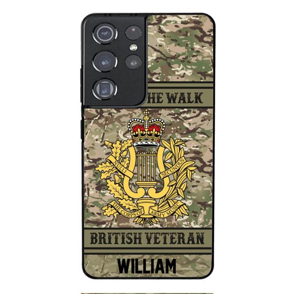 Personalized British Veterans Camo Phone Case 22JAN-LN22