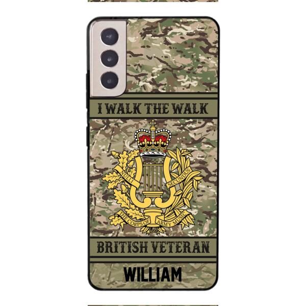 Personalized British Veterans Camo Phone Case 22JAN-LN22