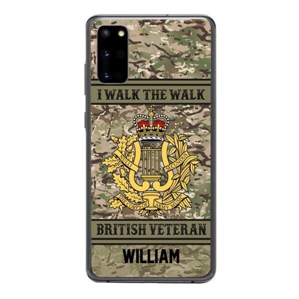 Personalized British Veterans Camo Phone Case 22JAN-LN22