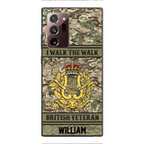 Personalized British Veterans Camo Phone Case 22JAN-LN22