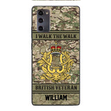 Personalized British Veterans Camo Phone Case 22JAN-LN22