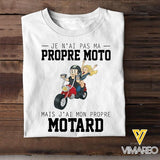 PERSONALIZED PROPRE MOTO MOTARD TSHIRT QTTN2201