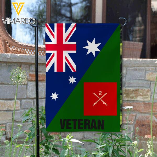 Personalized Australian Veterans Garden Flag 22JAN-DT22